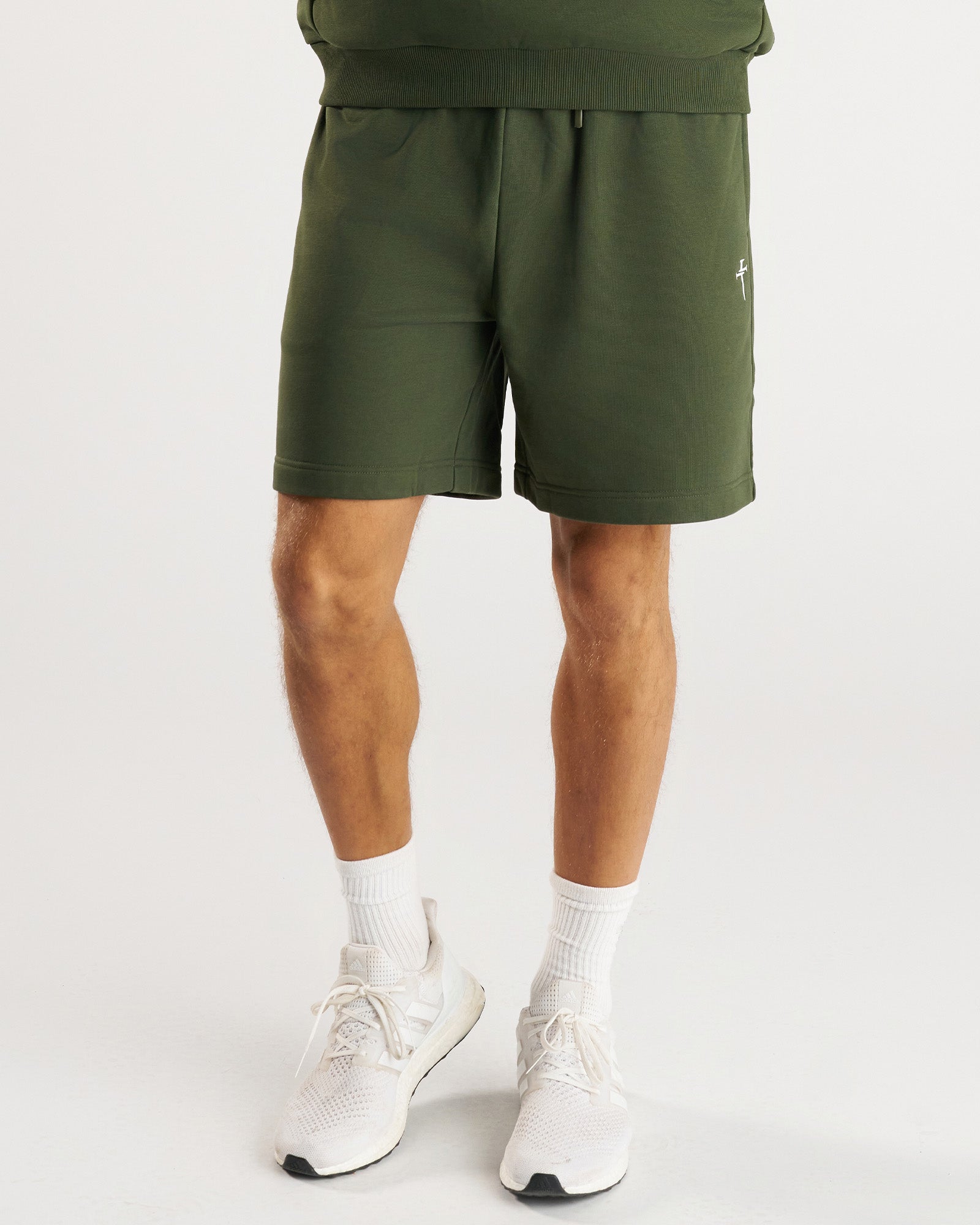 French Terry Sweatshorts - Dark Pine